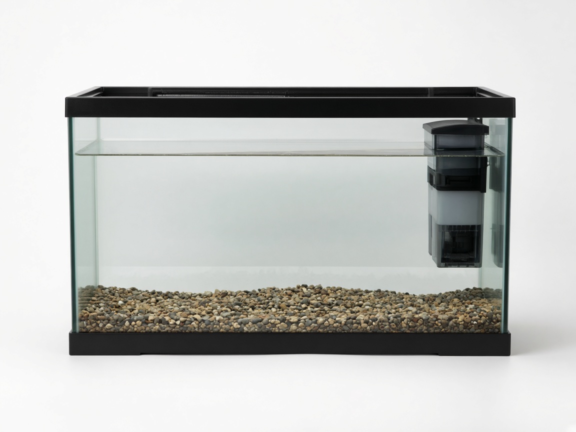 Kit aquarium débutant cuve et filtre, vue produit